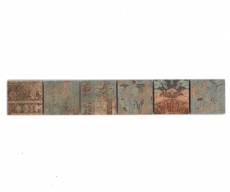 Mosaic border Vintage 47 mix beige-brown-green MOS14BOR-47CB