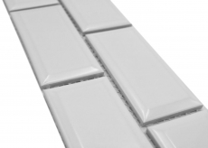 Mosaic border Metro plain white MOS26BORM-0101