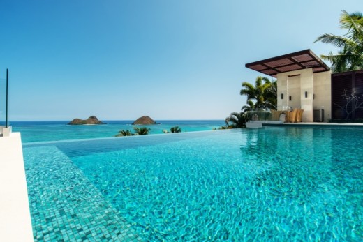 Glass mosaic pool mosaic floating mosaic turquoise green mix copper iridescent MOS200-SMT