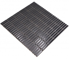 Ceramic mosaic black glossy bamboo look mosaic tile kitchen wall tile backsplash bathroom shower wall MOS24-BM2_f