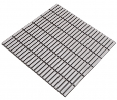 Ceramic mosaic antique white glossy bamboo look mosaic tile kitchen wall tile backsplash bathroom shower wall MOS24-BM3_f