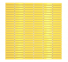 Ceramic mosaic yellow glossy bamboo look mosaic tile kitchen wall tile backsplash bathroom shower wall MOS24-BM6_f