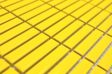 Ceramic mosaic yellow glossy bamboo look mosaic tile kitchen wall tile backsplash bathroom shower wall MOS24-BM6_f