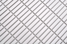 Ceramic mosaic white matt bamboo look mosaic tile kitchen wall tile backsplash bathroom shower wall MOS24-BM9_f