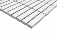 Ceramic mosaic white matt bamboo look mosaic tile kitchen wall tile backsplash bathroom shower wall MOS24-BM9_f