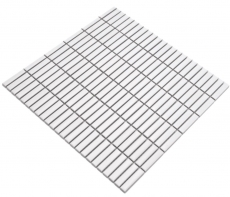 Ceramic mosaic white matt bamboo look mosaic tile kitchen wall tile backsplash bathroom shower wall MOS24-BM9_f