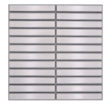 Ceramic mosaic antique white glossy rod-look mosaic tile kitchen wall tile backsplash bathroom shower wall MOS24-S30_f