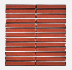 Ceramic mosaic red glossy rod look mosaic tile kitchen wall tile backsplash bathroom shower wall MOS24-CS56_f