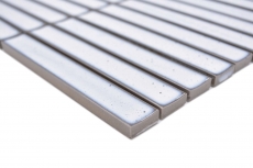 Ceramic mosaic white glossy rod-look mosaic tile kitchen wall tile backsplash bathroom shower wall MOS24-CS66_f