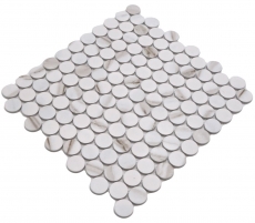 Ceramic mosaic white matt stone look mosaic tile kitchen wall tile backsplash bathroom shower wall MOS10-1112GR_f