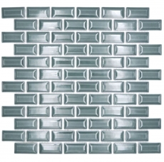 Ceramic mosaic dark green glossy metro look mosaic tile kitchen wall tile backsplash bathroom shower wall MOS26-0616_f
