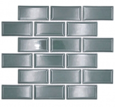 Ceramic mosaic dark green glossy metro look mosaic tile kitchen wall tile backsplash bathroom shower wall MOS24-06G_f