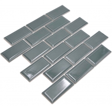 Ceramic mosaic dark green glossy metro look mosaic tile kitchen wall tile backsplash bathroom shower wall MOS24-06G_f