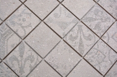 Ceramic mosaic gray matt retro look mosaic tile kitchen wall tile mirror bathroom shower wall MOS14-G3_f