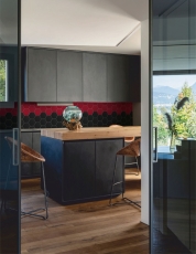 Mosaic tiles self-adhesive black matt hexagon look mosaic tile kitchen wall tile backsplash bathroom MOS200-S03_f