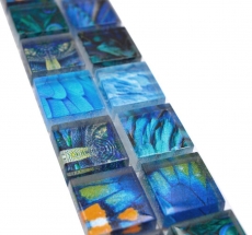 Border Border mosaic blue glossy wildlife look mosaic tile kitchen wall tile mirror bathroom shower wall MOS68BOR-WL74_f