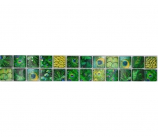 Border Border mosaic green glossy wildlife look mosaic tile kitchen wall tile mirror bathroom shower wall MOS68BOR-WL84_f