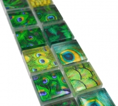 Border Border mosaic green glossy wildlife look mosaic tile kitchen wall tile mirror bathroom shower wall MOS68BOR-WL84_f