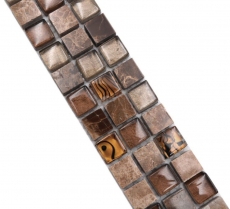 Border borde mosaic mix beige/brown glossy mosaic tile kitchen wall tile backsplash bathroom shower wall MOS92BOR-1303_f
