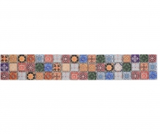Border Border mosaic multicolored matt retro look mosaic tile kitchen wall tile mirror bathroom shower wall MOS78BOR-RB83_f