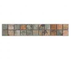 Border Border mosaic mix beige/brown/green matt carpet look mosaic tile kitchen wall tile mirror bathroom shower wall MOS18BOR-25CB_f
