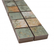 Border Border mosaic mix beige/brown/green matt carpet look mosaic tile kitchen wall tile mirror bathroom shower wall MOS18BOR-25CB_f