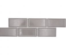 Border Border mosaic gray glossy metro look mosaic tile kitchen wall tile mirror bathroom shower wall MOS26BORM-0202_f