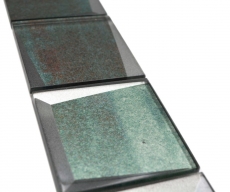 Border Border mosaic green glossy 3D look mosaic tile kitchen wall tile mirror bathroom shower wall MOS88BOR-XB20_f