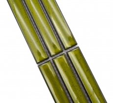 Border Border mosaic light green glossy rod look mosaic tile kitchen wall tile mirror bathroom shower wall MOS24BOR-CS16_f