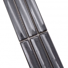 Border Border mosaic gray glossy rod look mosaic tile kitchen wall tile mirror bathroom shower wall MOS24BOR-CS26_f