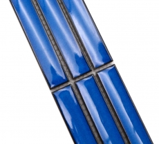 Border Border mosaic blue glossy rod look mosaic tile kitchen wall tile mirror bathroom shower wall MOS24BOR-CS46_f