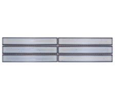 Border bordure mosaic white glossy rod look mosaic tile kitchen wall tile mirror bathroom shower wall MOS24BOR-CS66_f