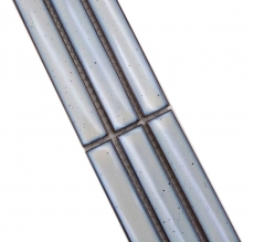 Border bordure mosaic white glossy rod look mosaic tile kitchen wall tile mirror bathroom shower wall MOS24BOR-CS66_f