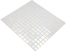 Glass mosaic mosaic tile Iridium White Flip Flop color glossy pool look mosaic tile kitchen wall tile mirror bathroom shower wall MOS240-WA02-P_f