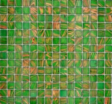 Glass mosaic mosaic tile light pearl green light green gold copper glossy pool look mosaic tile kitchen wall tile mirror bathroom shower wall MOS230-G24_f