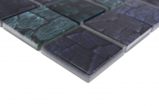 Hand-painted glass mosaic mosaic tile stone look forest dark green black anthracite MOS88-59P_m