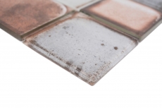 Hand-painted glass mosaic mosaic tile Retro Vinatage Cement Style Pastel Beige MOS88-S06_m