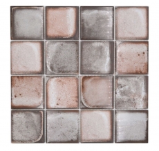 Hand-painted glass mosaic mosaic tile Retro Vinatage Cement Style Pastel Gray Beige MOS88-S08_m