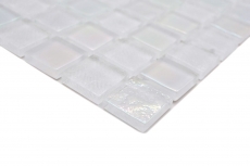Hand-painted glass mosaic mosaic tile small flip flop iridescent white multicolored MOS65-S10_m