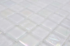 Hand-painted glass mosaic mosaic tile small flip flop iridescent white multicolored MOS65-S10_m