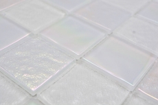 Hand-painted glass mosaic mosaic tile medio flip flop iridescent white multicolored MOS66-S10-48_m