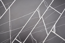 Hand sample self-adhesive mosaic mat vinyl stone look black white Carrara look rectangular MOS200-SP04_m