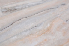 Hand sample self-adhesive mosaic mat vinyl stone look white gray gold rectangular MOS200-SP06_m