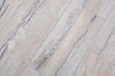 Hand sample self-adhesive mosaic mat vinyl stone look white gray gold rectangular MOS200-SP06_m