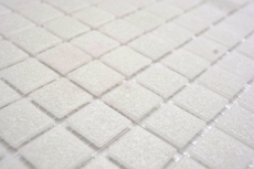 Hand-painted glass mosaic Pool mosaic Floating mosaic Old white Light gray Cream MOS200-A03_m