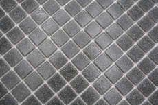 Hand sample glass mosaic pool mosaic floating mosaic gray basalt look dark gray MOS200-A09_m