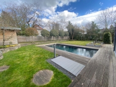 Hand sample glass mosaic pool mosaic floating mosaic gray basalt look dark gray MOS200-A09_m