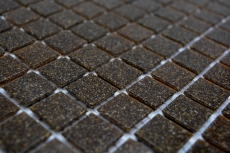 Hand-painted glass mosaic mosaic tile dark brown spots MOS200-A36_m