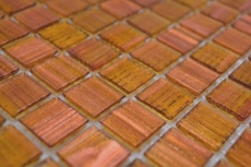 Hand-painted glass mosaic mosaic tile gold-brown copper MOS230-G34_m