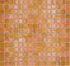 Hand-painted glass mosaic mosaic tile gold-brown copper MOS230-G34_m